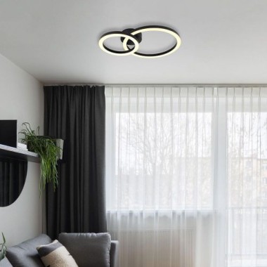 Preview: Globo Deckenleuchte ADDA schwarz, 672380-18B