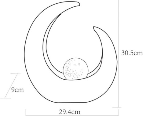 Preview: Globo LED Mondsichel Solarleuchte, 33469