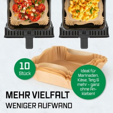 GOURMETmaxx Heißluftfritteuse - 5 L, mit 6 Funktionen, 8 Programmen inkl. Touch-Funktion, 16539