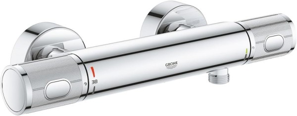 GROHE Precision Feel Thermostat  Duscharmatur, Verbrühschutz, Sicherheitssperre bei 38°C, chrom, 34790000