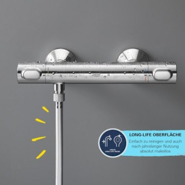GROHE Vitalioflex Comfort Brauseschlauch, 1500 mm, druckbeständig, knickfest, chrom, 28743002