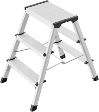 Hailo D60 StandardLine Trittleiter, 2 x 3 Stufen, 4443-701