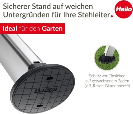 Hailo EasyClix Garden Size L - Wechselfuß-Set für Hailo Stehleitern, 9948-001