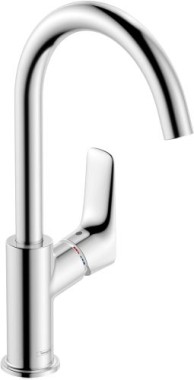 hansgrohe Logis Einhebel-Waschtischmischer 210 mit Schwenkauslauf und Zugstangen-Ablaufgarnitur, 71130000