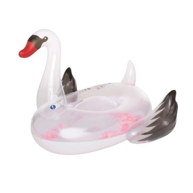 Happy People Floater Schwan mit Federn, 155x145x105 cm, 77662