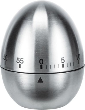 Haushalt International Kurzzeitmesser ca. 7,5cm hoch aus Edelstahl,16267