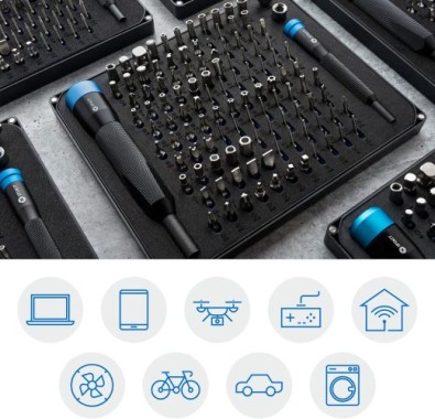 iFixit Manta Präzisions Bit Set 2 Schraubendreher, 112 Bits EU145392-1