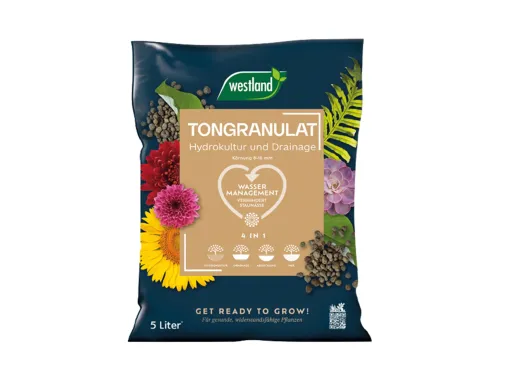 Westland Tongranulat, 5 l – Pflanzgranulat ideal für Hydrokultur, ohne chemische Zusätze, 731496