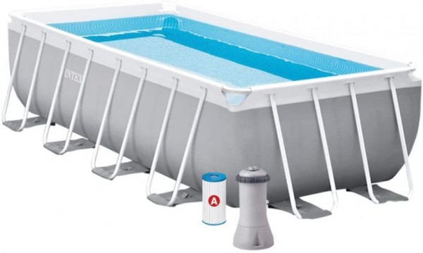 Intex 16Ft X 8Ft X 42In Prism Frame Rectangular Pool Set 488 x 244 x 107 cm 126796GN