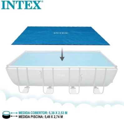 Intex Solarabdeckplane für Ultra Frame rechteckig, 549 x 274 cm, 128016