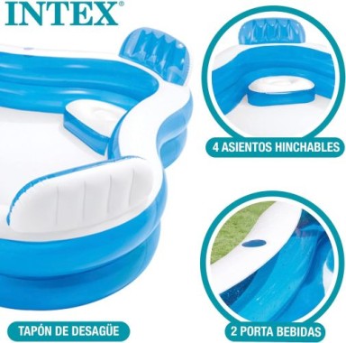 Preview: Intex Swim Center Family Lounge, 229x229x66 cm,  I03400170