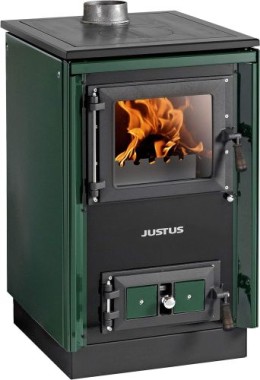 Justus Festbrennstoffherd Rustico-50 2.0, grün, 1862.16