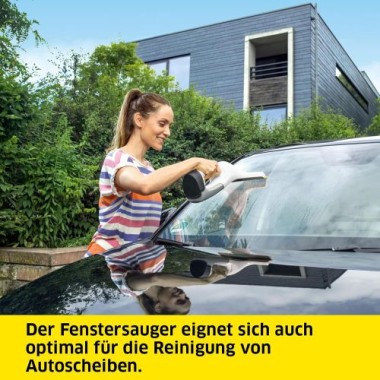 Kärcher Akku-Fenstersauger WV 6 Plus, extra lange Akkulaufzeit, LED-Ladezustandsanzeige, 280 mm, 16337410