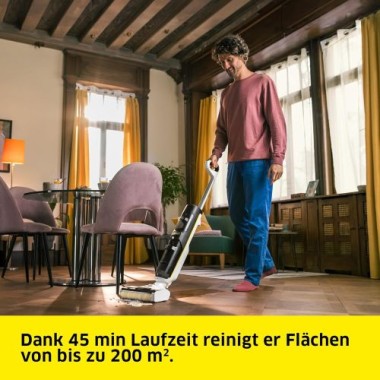 Kärcher Saugwischer FCV 4, kabelloser Saugwischer mit 4 Reinigungsmodi, 1.056-131.0