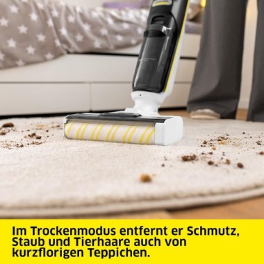 Kärcher Saugwischer FCV 4, kabelloser Saugwischer mit 4 Reinigungsmodi, 1.056-131.0