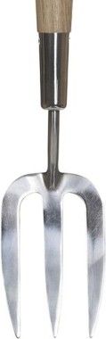 Kent & Stowe Handgabel lang, Edelstahl, Stiel aus Eschenholz, 58,5 cm, 734473