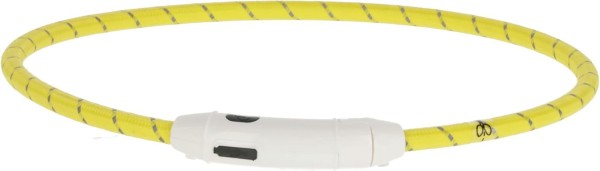 Kerbl Maxi Safe LED-Halsband, Nylon, Länge 65 cm, gelb, 80035