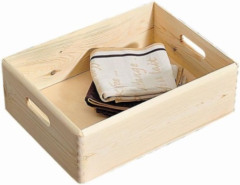 Kesper Allzweckkiste aus Kiefernholz, 40cm x 30cm x 14cm, 69500