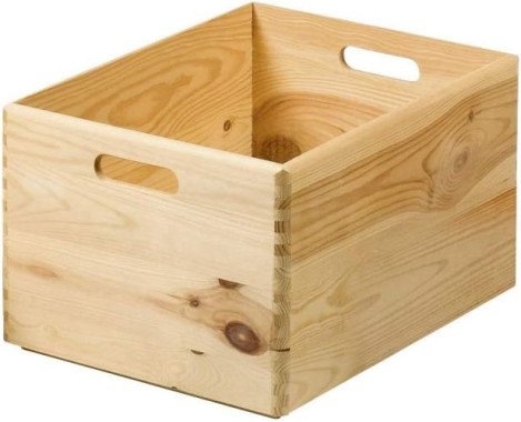 Kesper Allzweckkiste mit Tragegriffe, 40x30x23cm, Kiefernholz, 69600