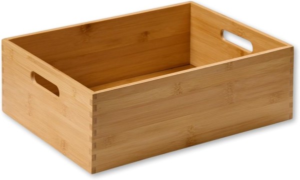 Kesper Alzeckkiste aus Bambus, 38,5 x T 28,5 x H 13 cm, 57511