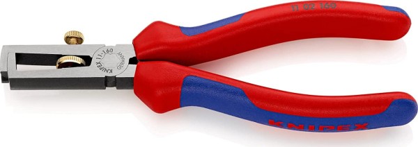 KNIPEX Abisolierzange mit Öffnungsfeder, universal, 160 mm, 1102160