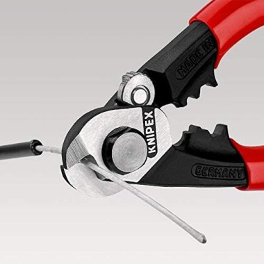 KNIPEX Drahtseilschere geschmiedet, 190 mm, 95 61 190