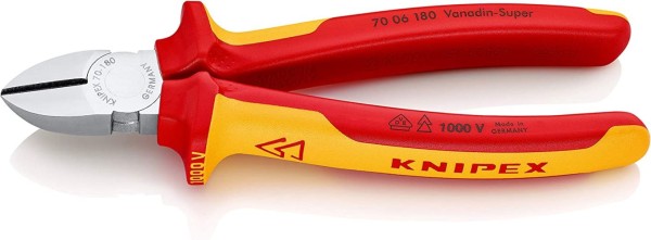 KNIPEX Seitenschneider, 180 mm, 70 06 180