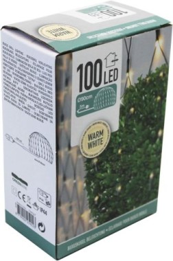 koopman Lichterkette für Buchsbaum - 100 LED`s, Ø90cm, warmweißes Licht, AX8401320