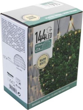 koopman Lichternetz für Buchsbäume, Ø120cm, 144 LEDs, warmweiß, AX8401330