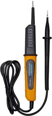 Kopp Spannungsprüfer 2-polig mit LED Anzeige 6-400 V, gelb/schwarz 324203013