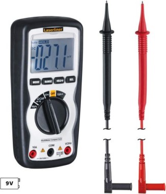 LASERLINER MultiMeter-Compact - Multimeter, Spannungs- und Strommessung, 083.034A