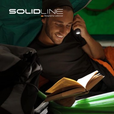 LedLenser Solidline Taschenlampe ST2 mit Batteriesatz und Taschenclip, 502208