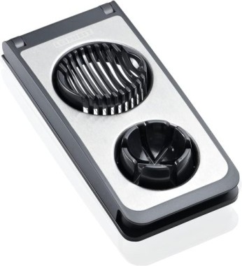 Leifheit Eierschneider, 4 in 1 Funktion, Edelstahl, 03122