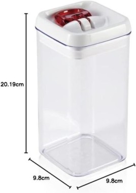 Leifheit Fresh and Easy Vorratsbehälter 1200 ml, eckig, stapelbar, 31210