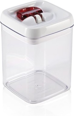 Leifheit Fresh and Easy Vorratsbehälter 1, 6L, eckig, stapelbar, 31211