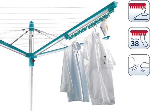 Leifheit Kleinteilehalter Easyclip Linomatic, Zubehör für Linomatic Wäschespinnen, 85650