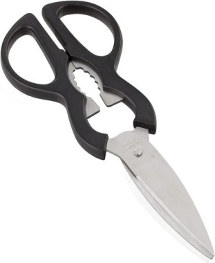 Leifheit Küchenschere, mit Nussknacker, Flaschenöffner und Schraubverschlussöffner, 03152