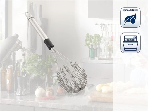 Leifheit Schneebesen Speed Quirl M, aus rostfreiem Edelstahl, 03098