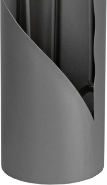 Preview: Lienbacher Kaminbesteck, 3-teilig, 64 cm, anthrazit beschichtet, Holzgriffe, 21.02.711.2