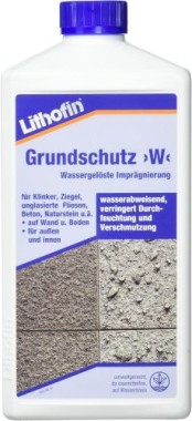 Lithofin Grundschutz W, macht Wasser abweisend., 1 Liter 7996