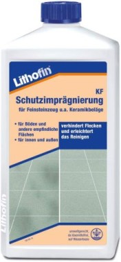 Lithofin KF Schutzimprägnierung, Imprägnierung für Keramikfliesen, 1 Liter, 183-11