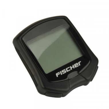 FISCHER Fahrradcomputer Funk mit 18 Funktionen, schwarz, kabellos, inklusive Befestigungsmaterial und Batterien, 50338