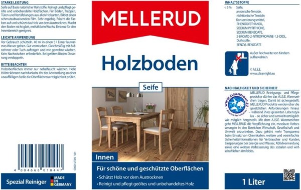 Preview: MELLERUD Holzboden Seife, 1 L, 2001010447