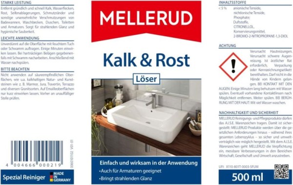 Preview: Mellerud Kalk & Rost Löser, 0,5 Liter, 2001000219