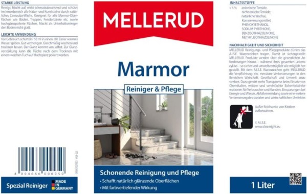 MELLERUD Marmor Reiniger & Pflege 1 L, 2001000950