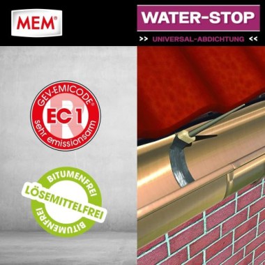 MEM Water Stop,Universalabdichtung und Feuchtigkeitssperre, Grau, 1kg, 30822565