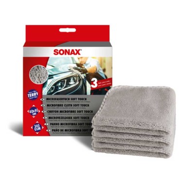 Sonax Soft Touch Tuch (3er Pack), 40x40 cm, 451000