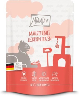 MjAMjAM Quetschie Mahlzeit mit leckeren Herzen, 300g, 11405