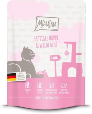 MjAMjAM Quetschie saftiges Huhn und Wildlachs, 300g, 11404