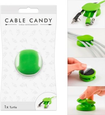 MLINE Cable Candy, Kabelhalter und Kabelführung, Turtle grün, CC007